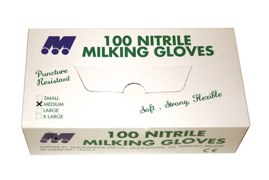 Nitrile Milking Gloves Standard 100 box - Image 2