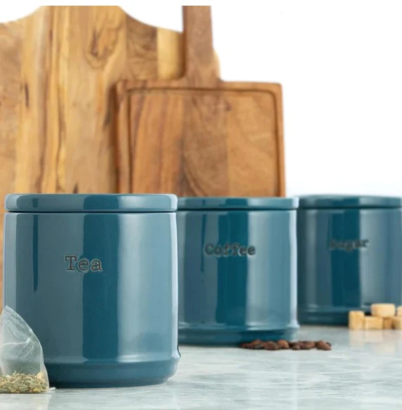Price & Kensington Accents Tea/Coffee/Sugar Storage - Teal - Image 2