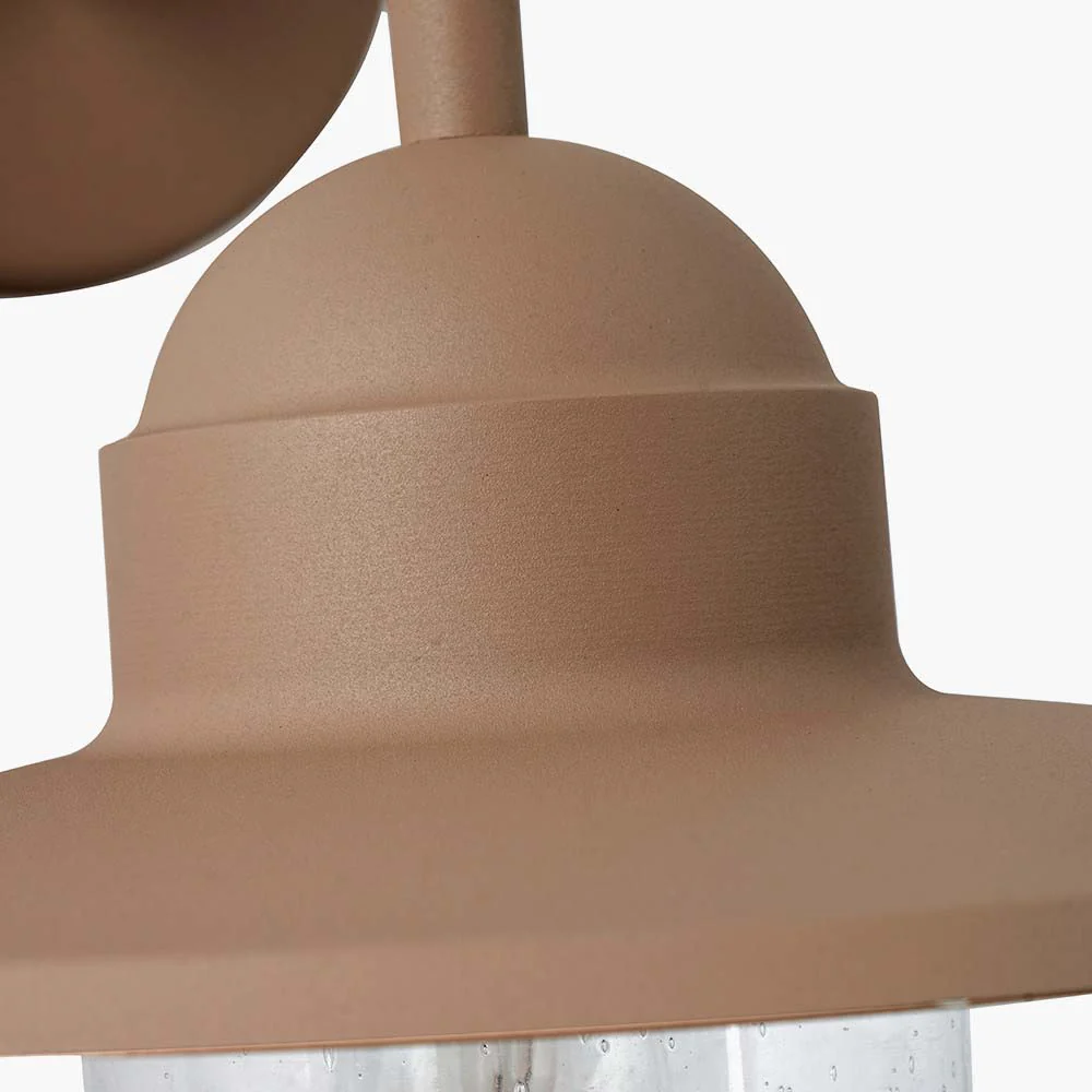 Lilium Taupe Metal and Glass Fisherman Wall Light - Image 3
