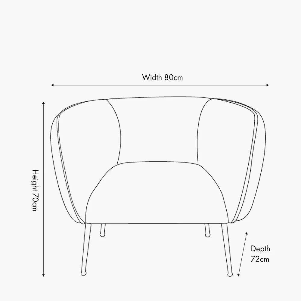 Lucca Dove Grey Velvet and Metal Armchair - Image 10
