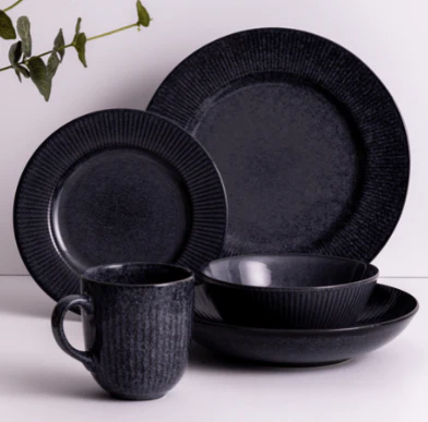 Mason Cash Reactive Linear Black Mug - Image 2