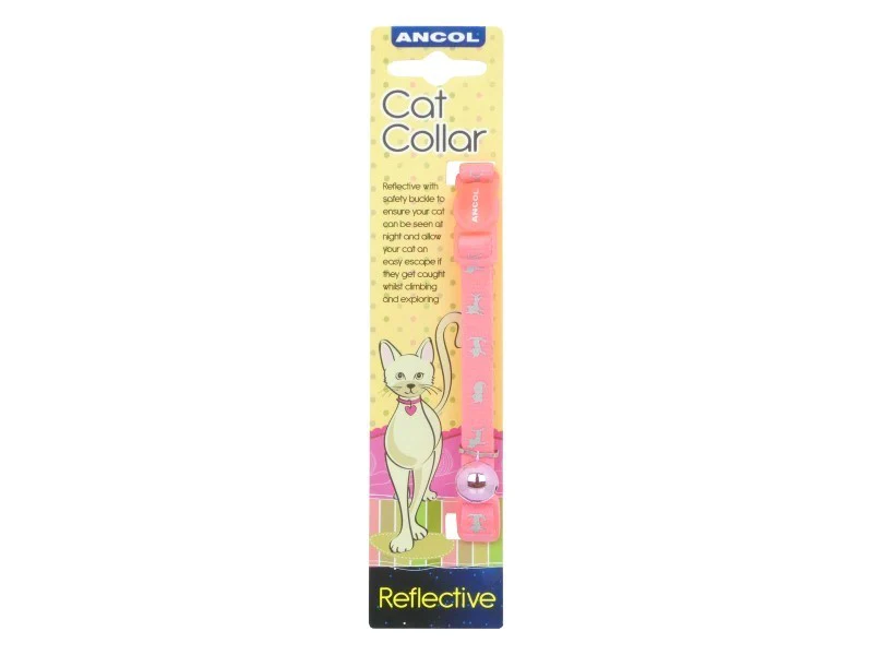 Hi Vis Safety Cat Collar Pink - Image 2