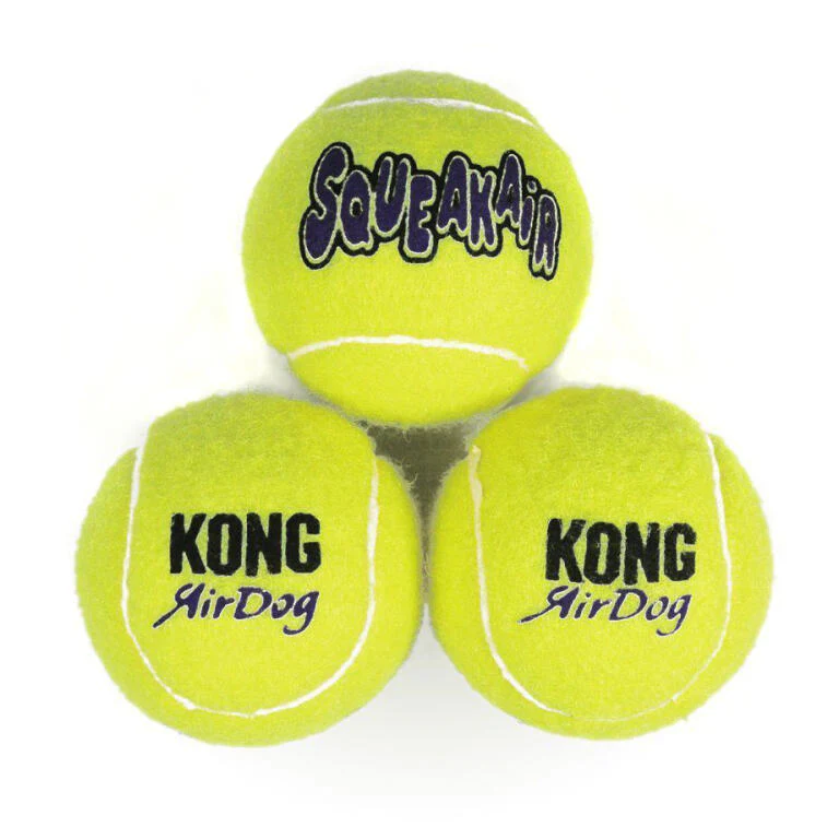 Kong Air Squeaker 3 Tennis Balls - Image 2