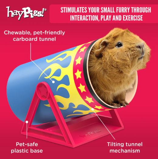 HayPigs! Cavy Cannonball Tilting Tunnel - Image 3