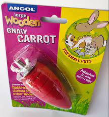 Wooden Gnaw Carrot Small - Image 2