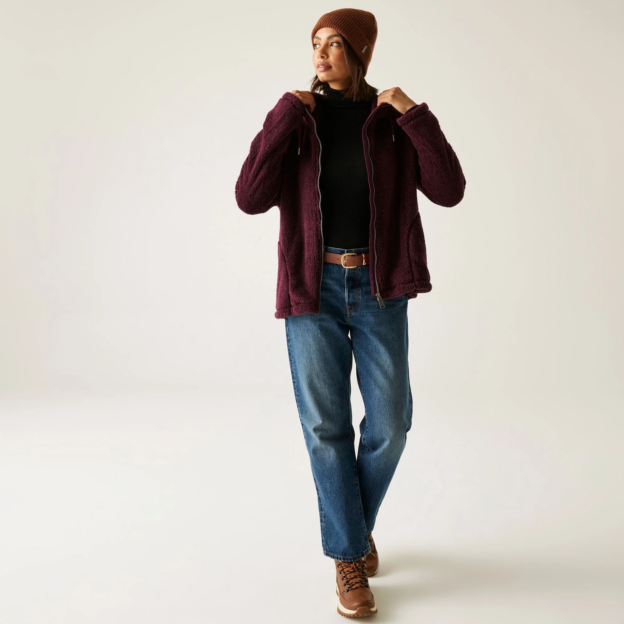 Regatta AW25/26 Women's Orielle Full Zip Fleece | Fig Purple - Image 3