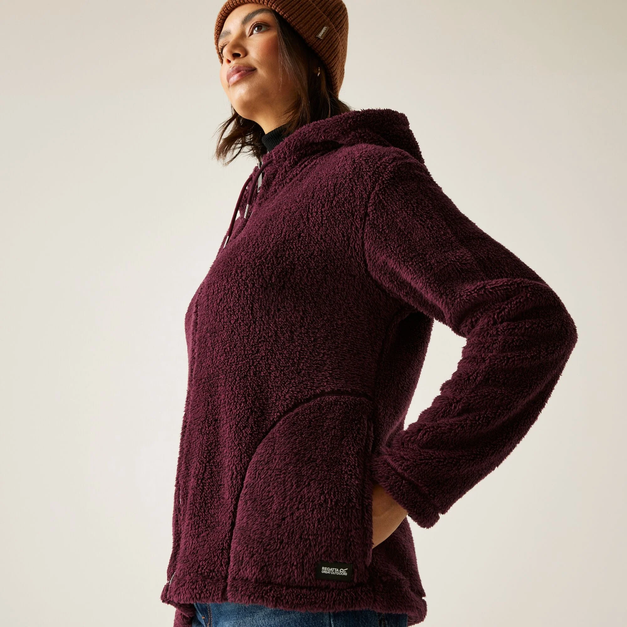 Regatta AW25/26 Women's Orielle Full Zip Fleece | Fig Purple - Image 4