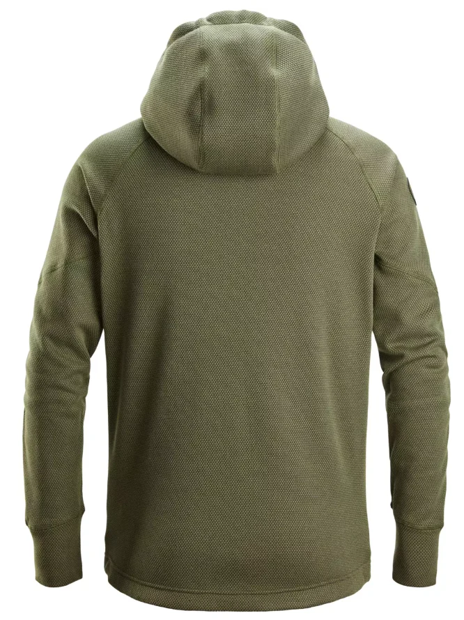 Snickers Fleece Hoodie - Khaki Green/Black - Image 2