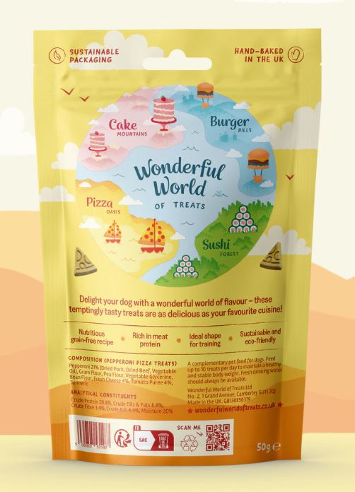 Wonderful World Pizza Pepperoni Treats 50g - Image 2
